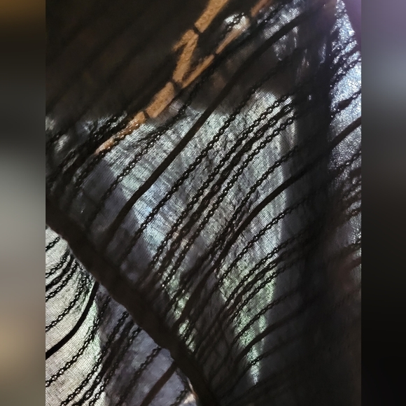 Greater Good black & tan tie dye short sleeve button shirt 2X cotton made India - Picture 6 of 6